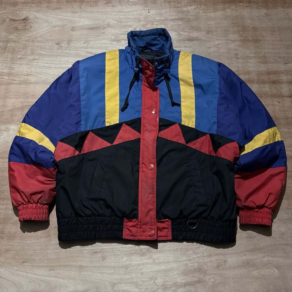 Vintage InnerFrame Colorblock Ski Jacket Medium Retro 90s Streetwear